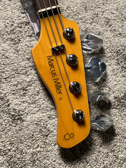 Sire Marcus Miller V3-4 New Gen Electric Bass Guitar in Midnight Blueburst