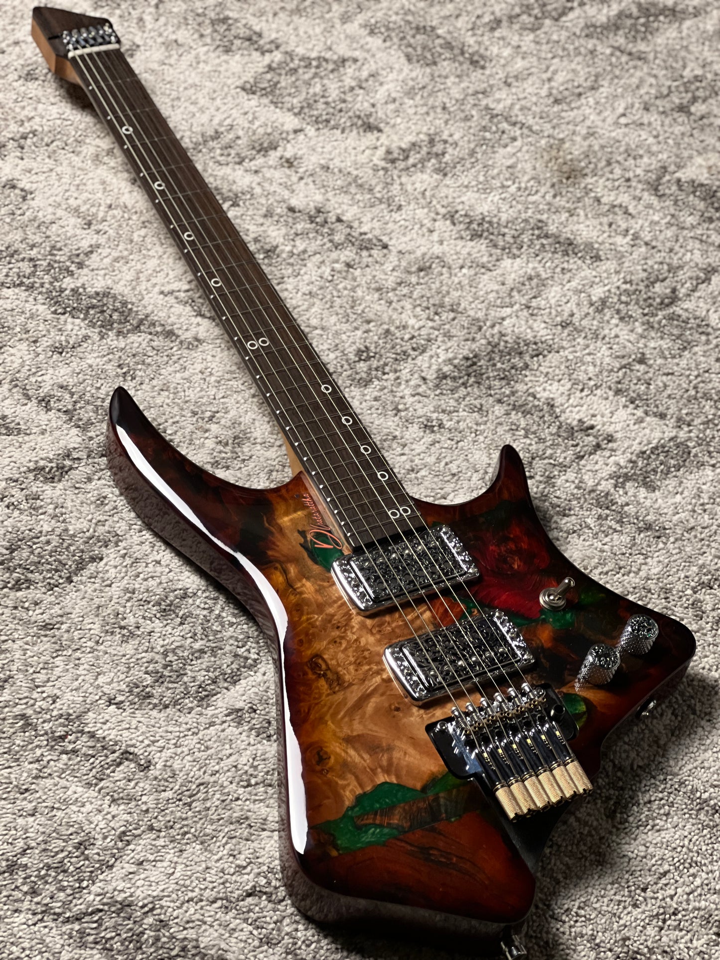 Dhatarattha Custom DHL in Solar Flare Burl Top with RW FB Nafiri Special Run