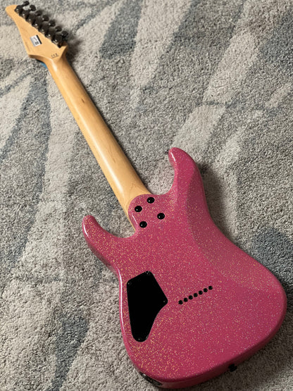 Soloking MS-7 in Pink Sparkle Mortis Tribute with Maple FB