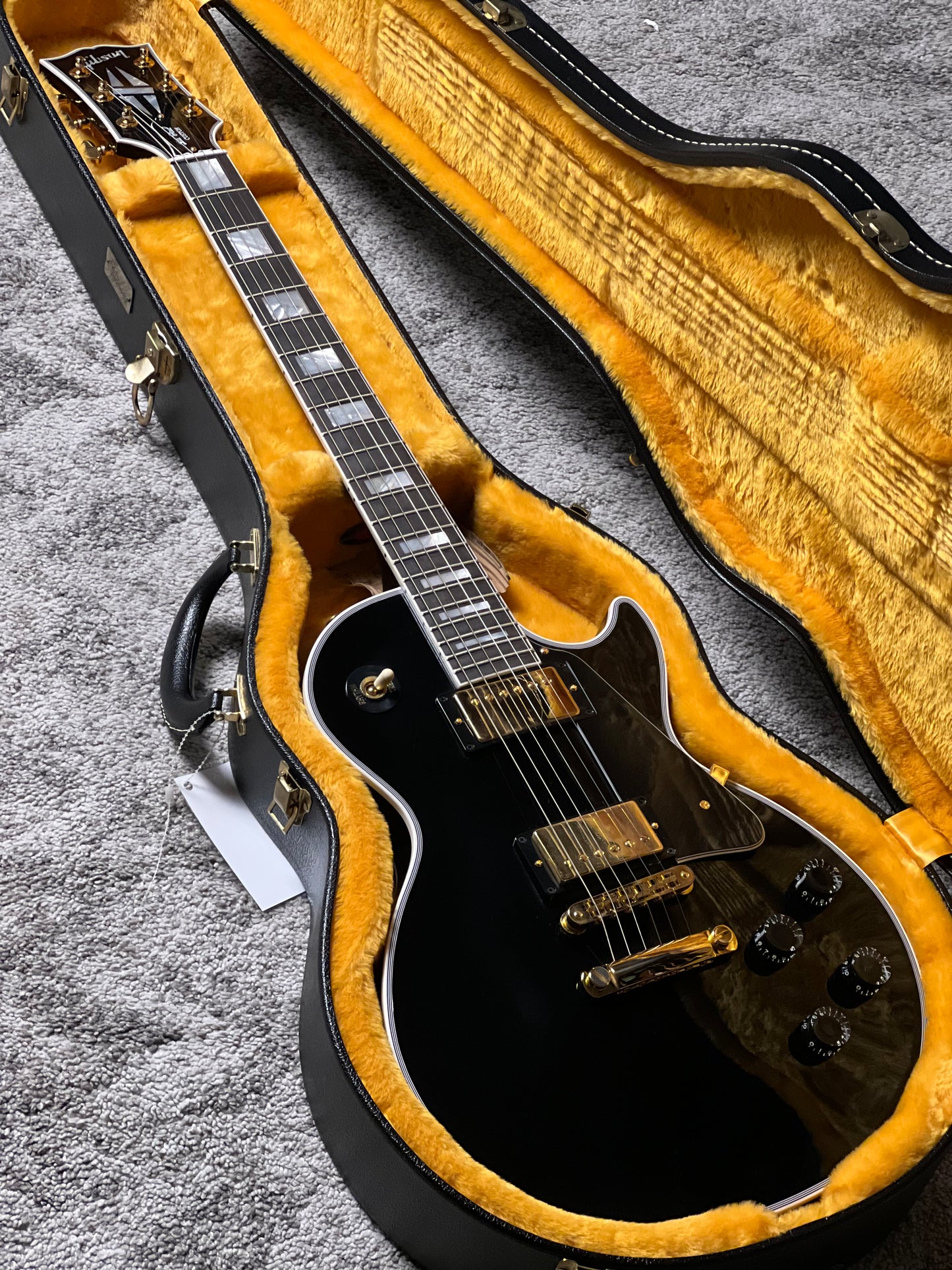 Gibson Les Paul Custom Ebony Fingerboard Gloss Ebony w/ Case CS 403758