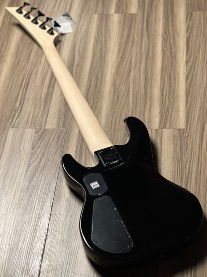 Jackson JS Series Concert Bass JS3VQ Amaranth FB in Transparent Red Burst