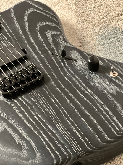 Soloking MJM-1 Custom Baritone HH with Wenge Neck in Driftwood Black