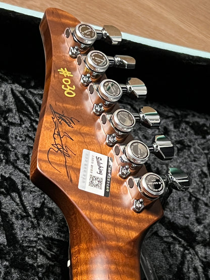 Soloking MS-1 Custom 24 HH Thinline Elite in Turquoise Wakesurf Limited Edition with Hardshell Case