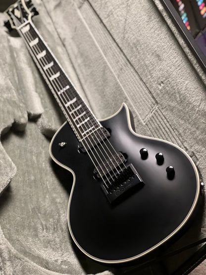 ESP E-II Eclipse-7 EverTune in Black Satin ES8195253