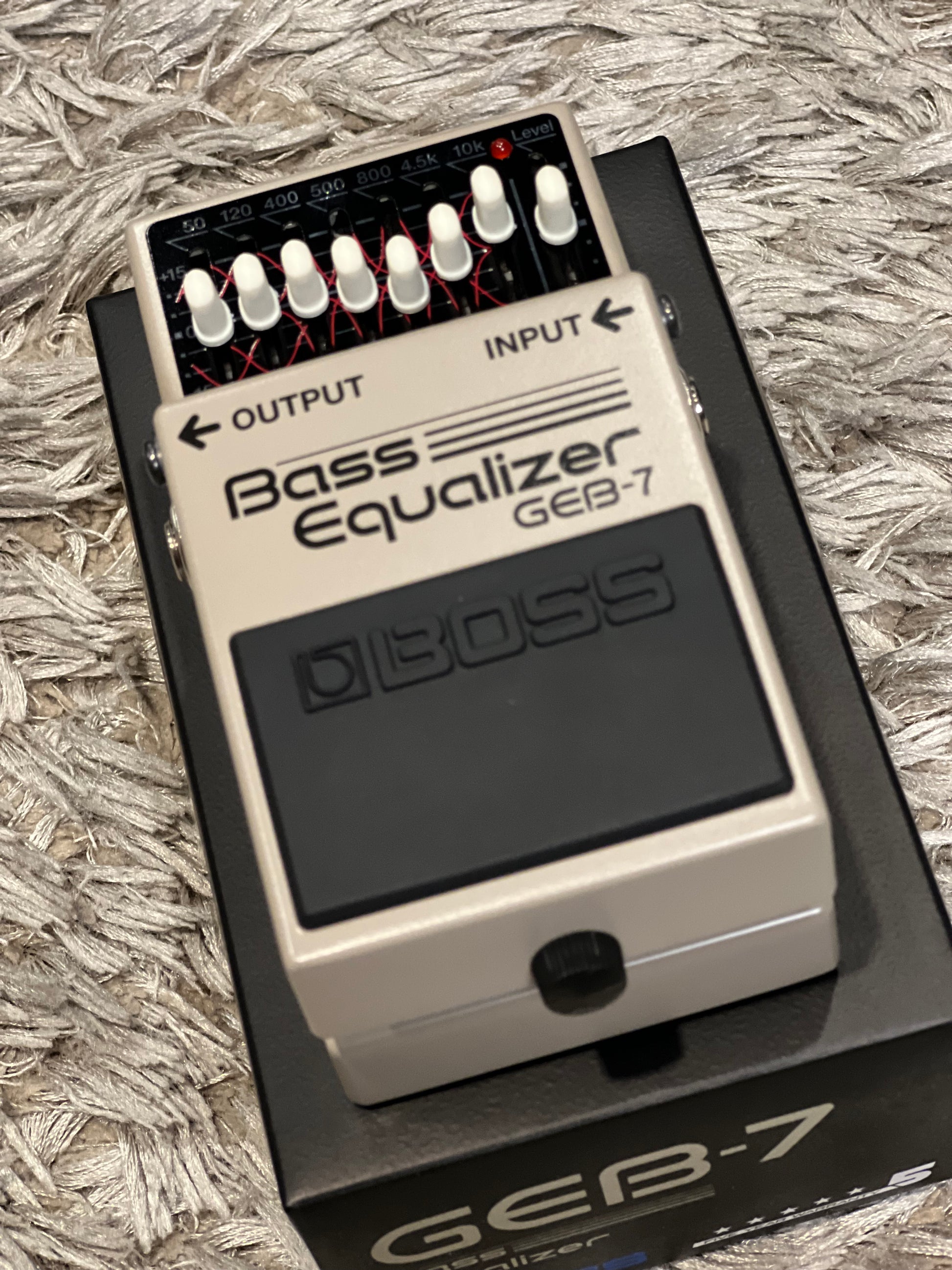 bass eq pedal Boss GEB-7 7-band Bass EQ Pedal – nafiriguitar.com