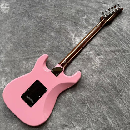 Dhatarattha Custom DST HSS in Shell Pink with Rosewood FB and "Pacific Ocean" Inlay