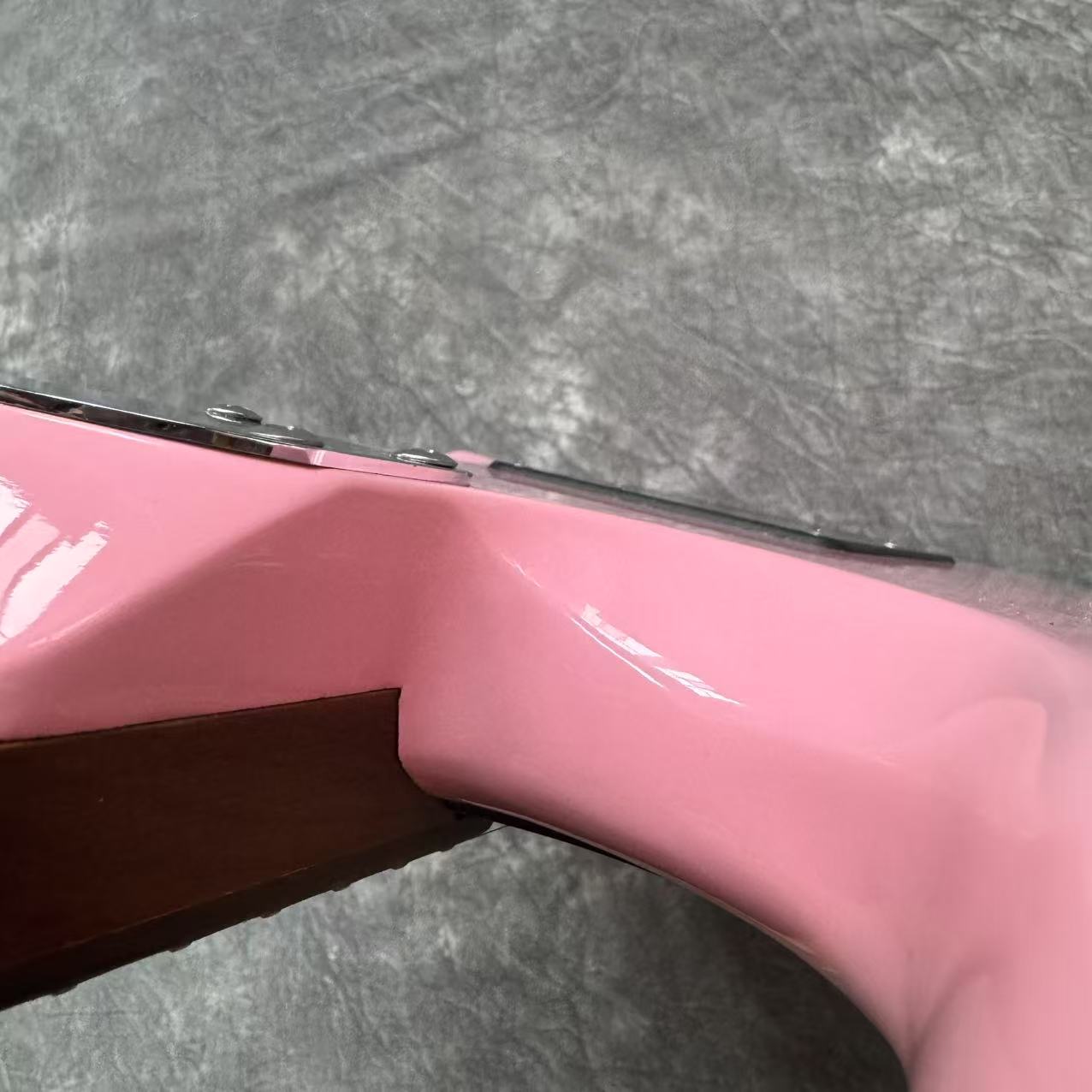 Dhatarattha Custom DST HSS in Shell Pink with Rosewood FB and "Pacific Ocean" Inlay