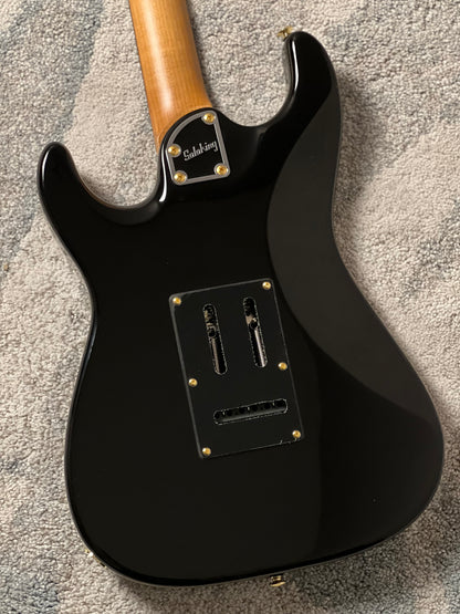 Soloking MS-1 Classic MKII in Black Beauty Anodized Gold Pickguard with Rosewood FB JESCAR