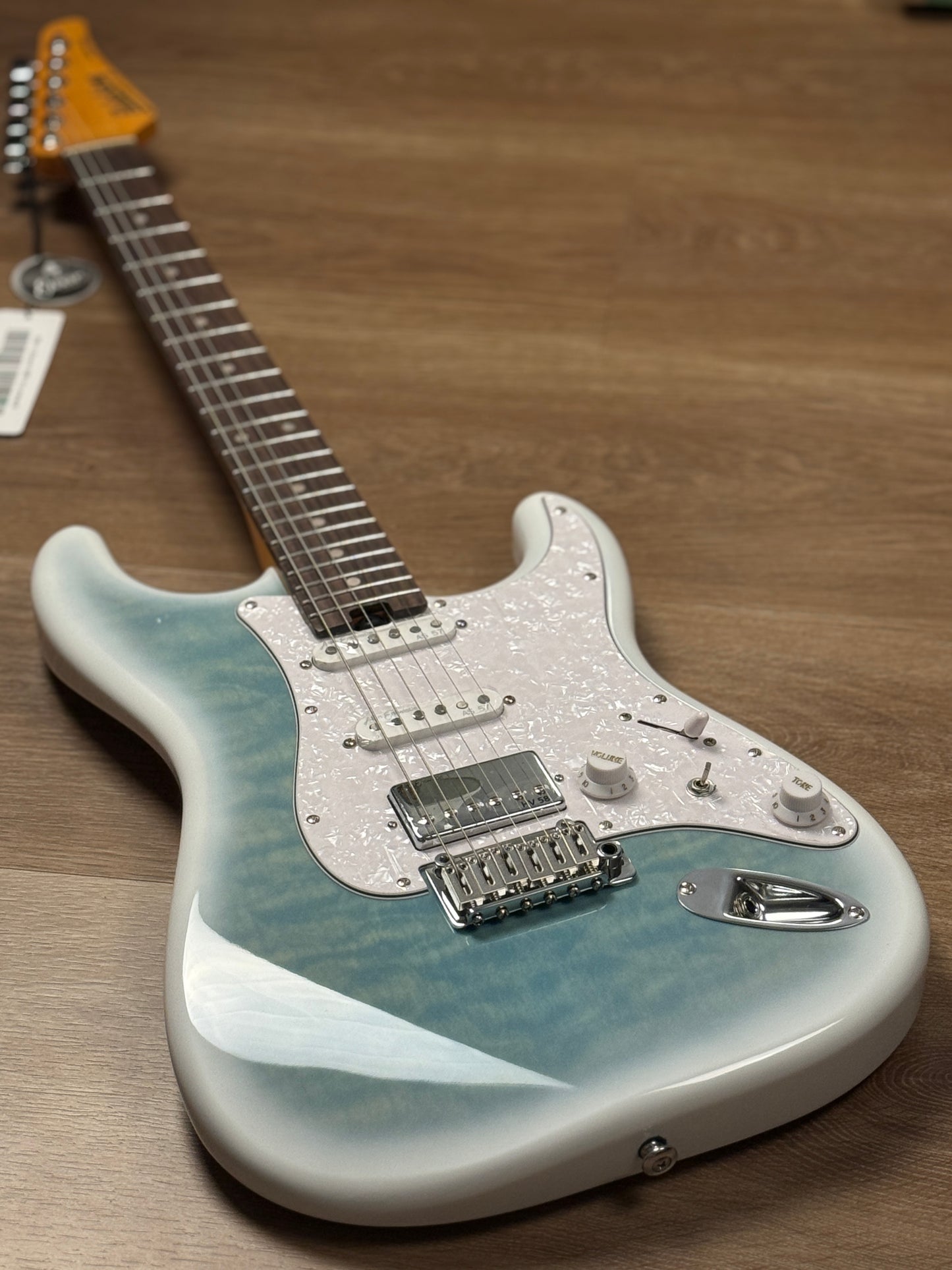 Soloking MS-1 Artisan Quilt with Rosewood FB in Larimar Nafiri Special Run