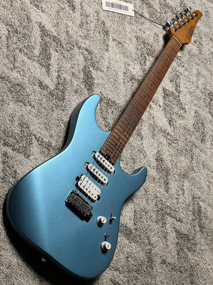 Soloking MS-1 Custom 24 HSS Flat Top ใน Satin Blue Matte Nafiri Special Run 