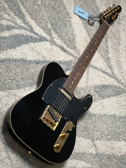 Soloking MT-1 Tribute 60s with Rosewood FB in Black Beauty with Gold Hardware