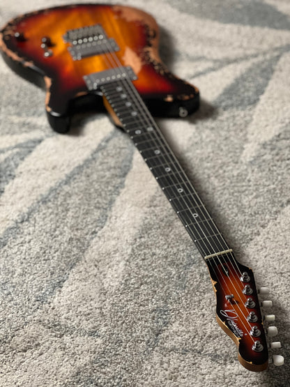 Dhatarattha Performance DTL HH in 3-Tone Sunburst Relic with RW FB