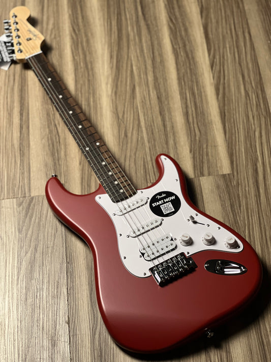 Squier Debut Series Stratocaster HSS with Laurel FB in Dakota Red