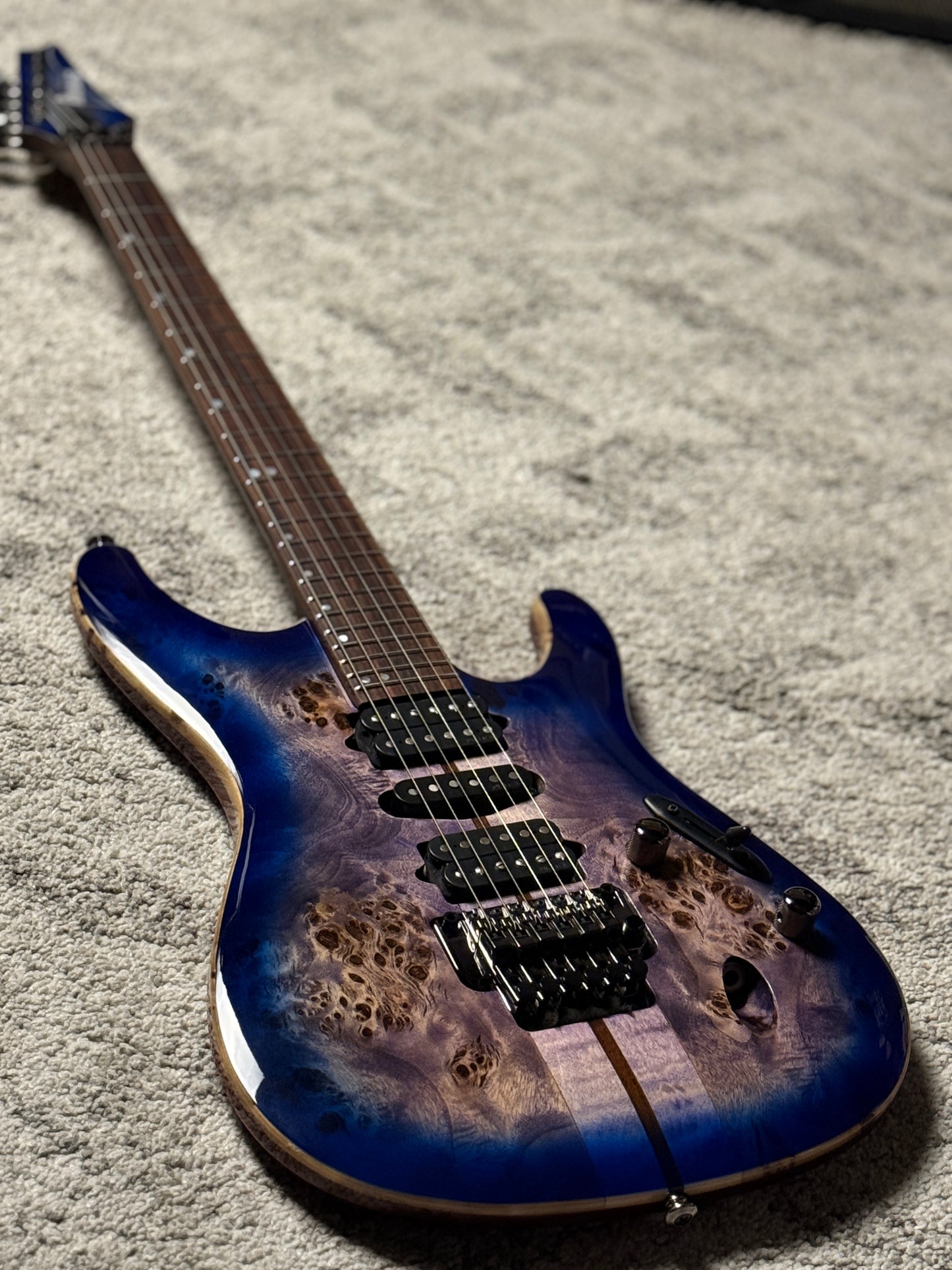 Ibanez Premium S1070PBZ in Cerulean Blue Burst 250812458 (USED)