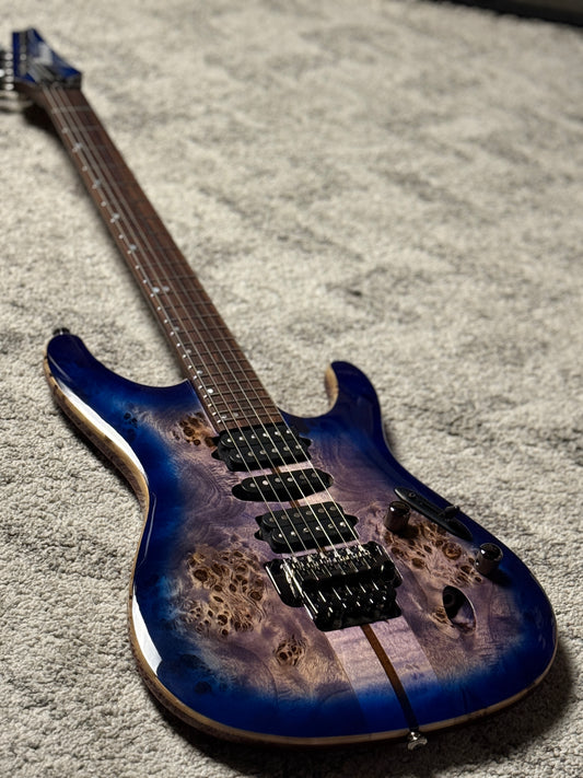 Ibanez Premium S1070PBZ in Cerulean Blue Burst 250812458 (USED)
