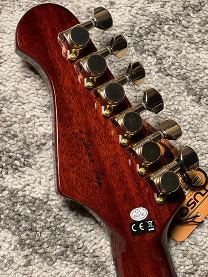 UW GuitarWorks Jazz Pop ST in Whiskey brown
