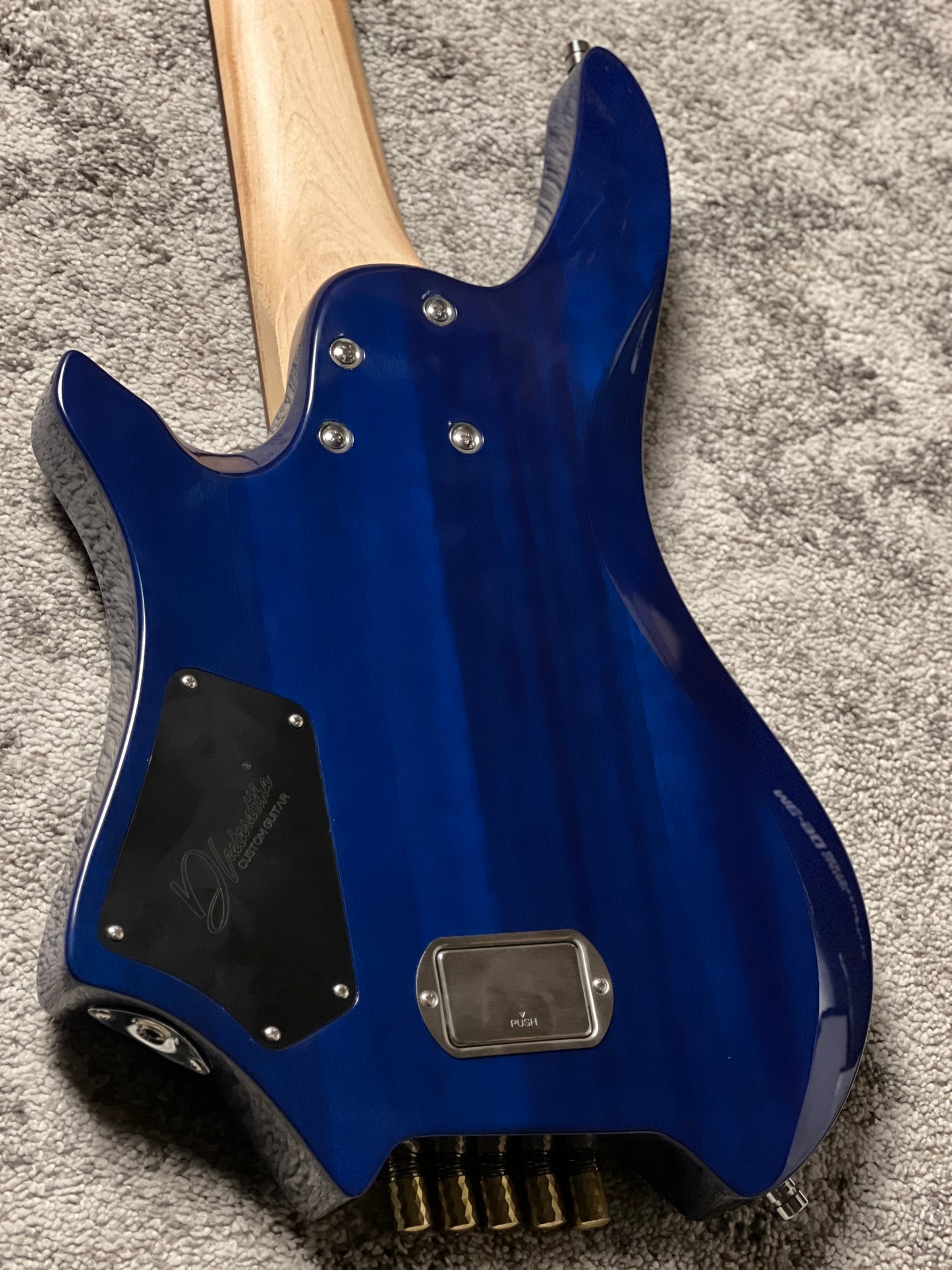 Dhatarattha Custom DEB 5 Headless Bass in Island Burl Top with RW FB Nafiri Special Run