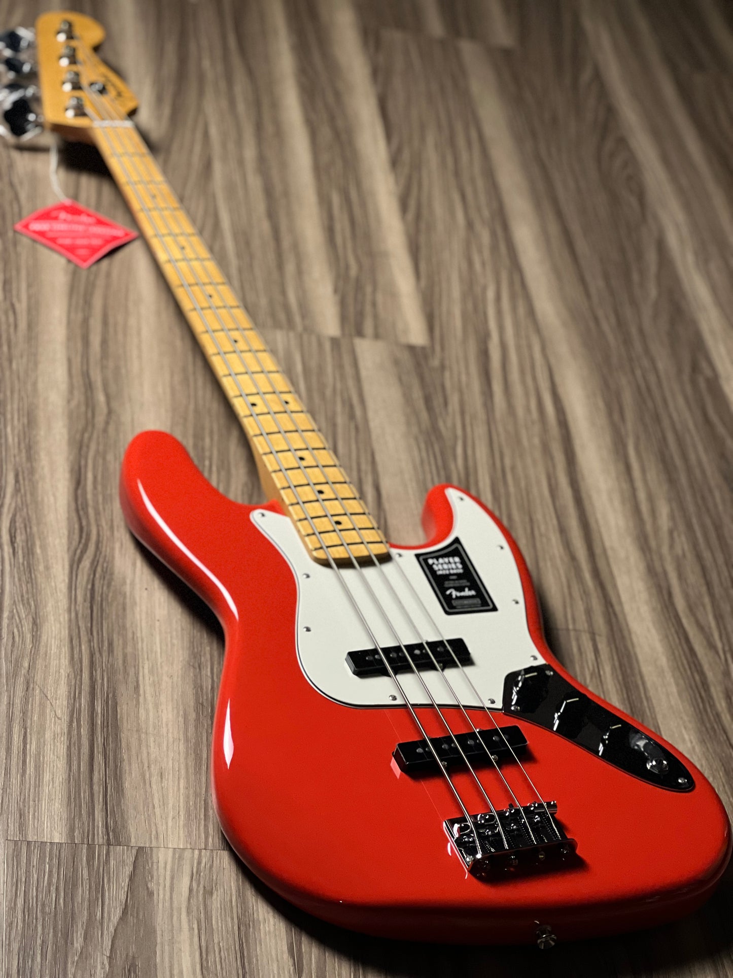 Fender Player II Jazz Bass With Maple FB In Coral Red