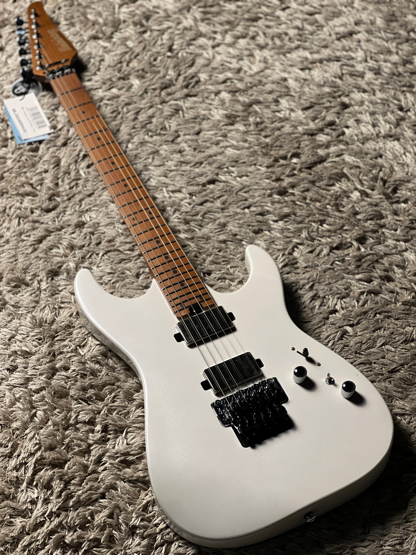 Soloking MS-1 Custom 24 HH FR Flat Top in Pearl White Metallic Nafiri Special Run