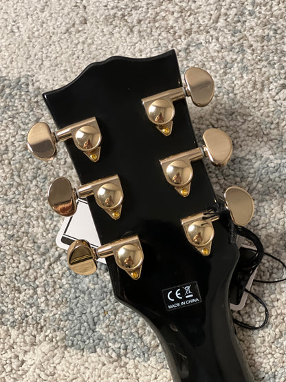 Soloking SH-335 Heritage in Ebony Black with Gold Hardware