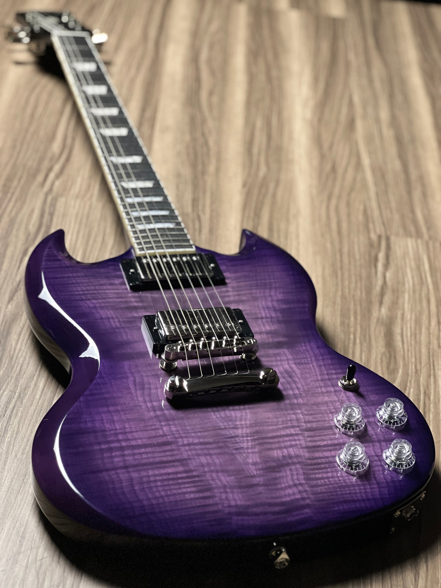 Epiphone SG Modern Figured in Purple Burst