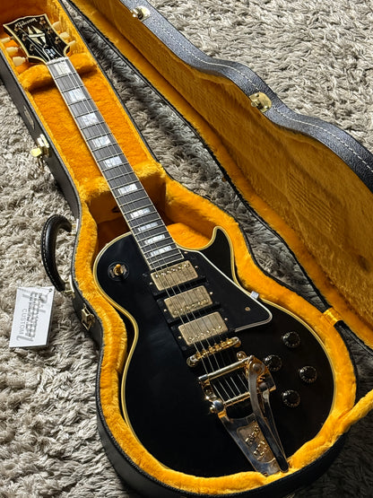 Gibson 1957 Les Paul Custom Reissue 3-Pickup Bigsby in Ebony w/Case 742580