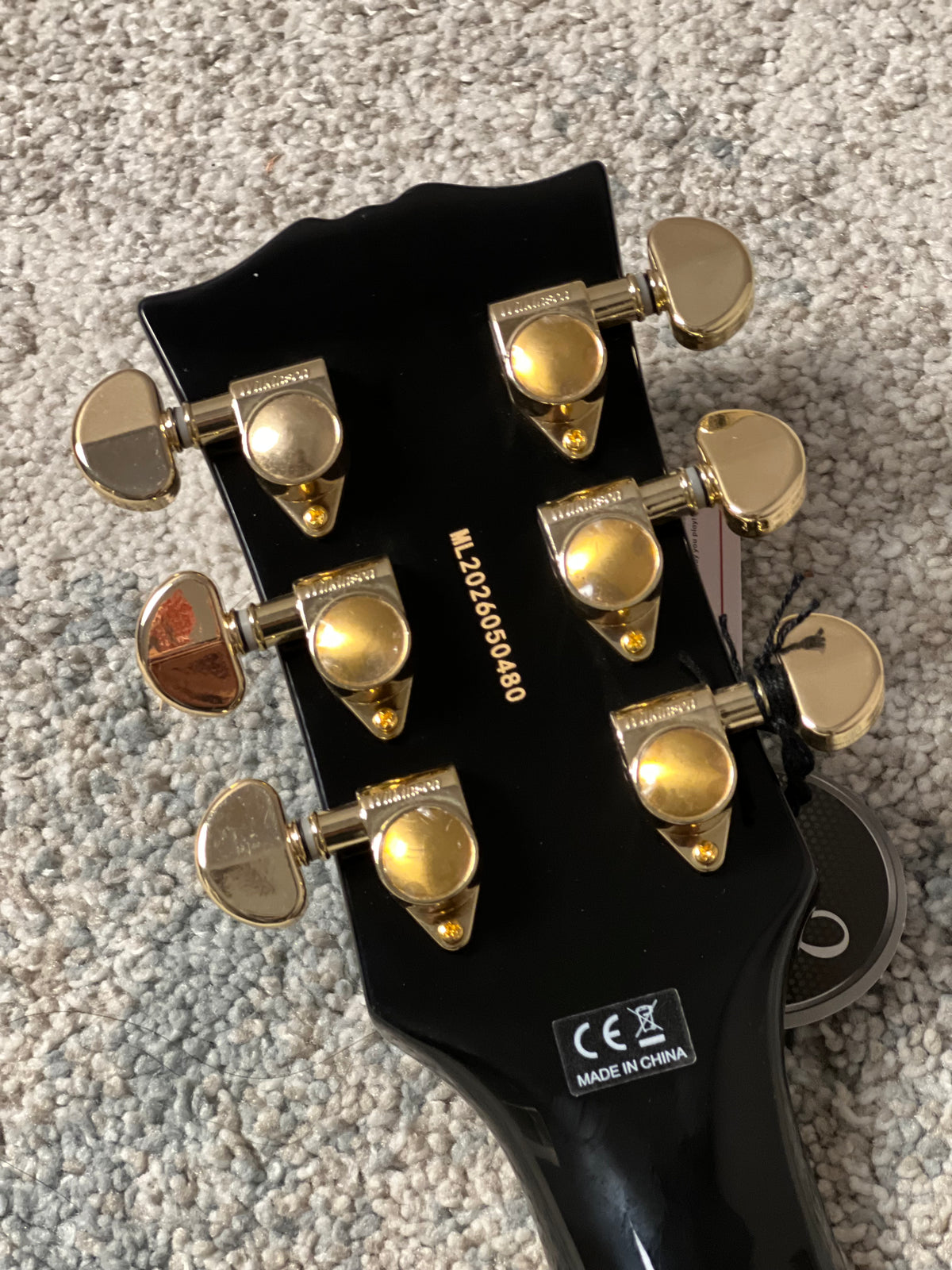 Soloking SLC60 MKII in Black Beauty with Gold Hardware (Altered Headstock)