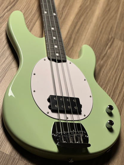 Sterling By Music Man StingRay RAY2 with Amaranth FB in Misty Green