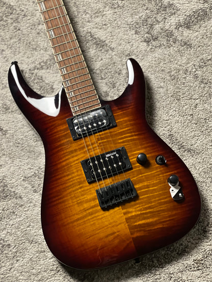 ESP LTD H-200FM In Dark Brown Sunburst