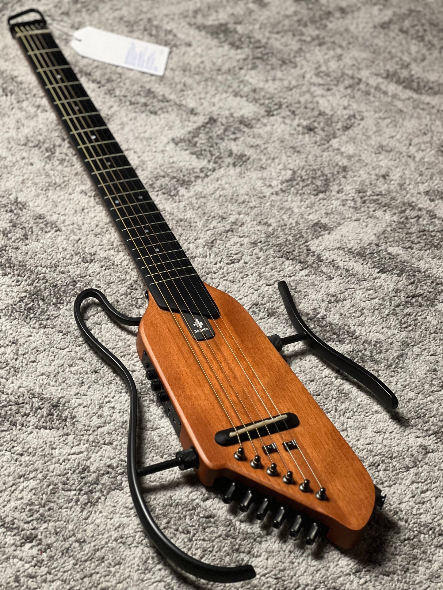 Donner HUSH-I Silent Guitar In Mahogany w/Bag
