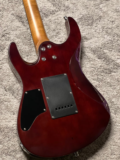 Dhatarattha Custom DST HH Flame in Magenta Surf with Rosewood FB