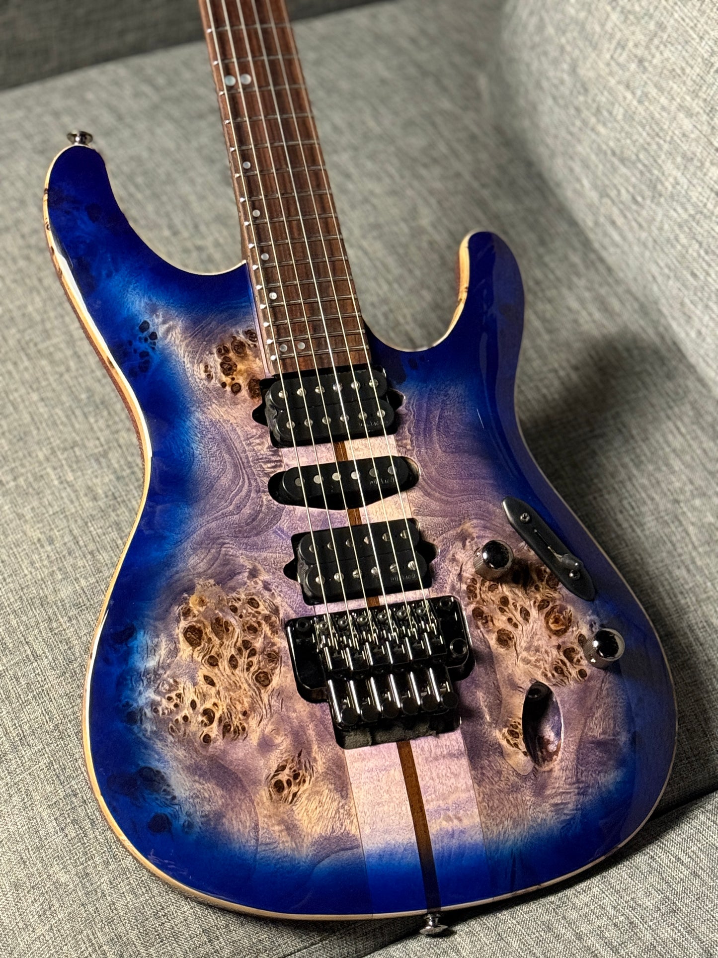 Ibanez Premium S1070PBZ in Cerulean Blue Burst 250812458 (USED)