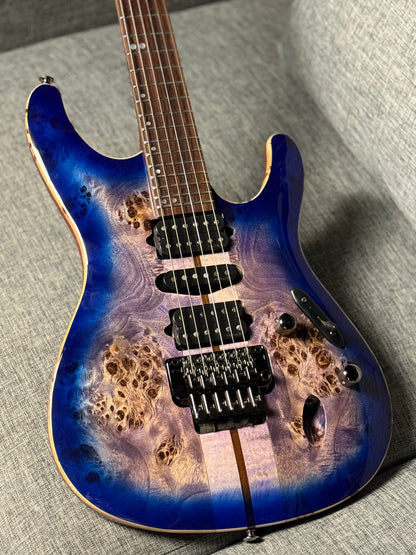 Ibanez Premium S1070PBZ in Cerulean Blue Burst 250812458 (USED)