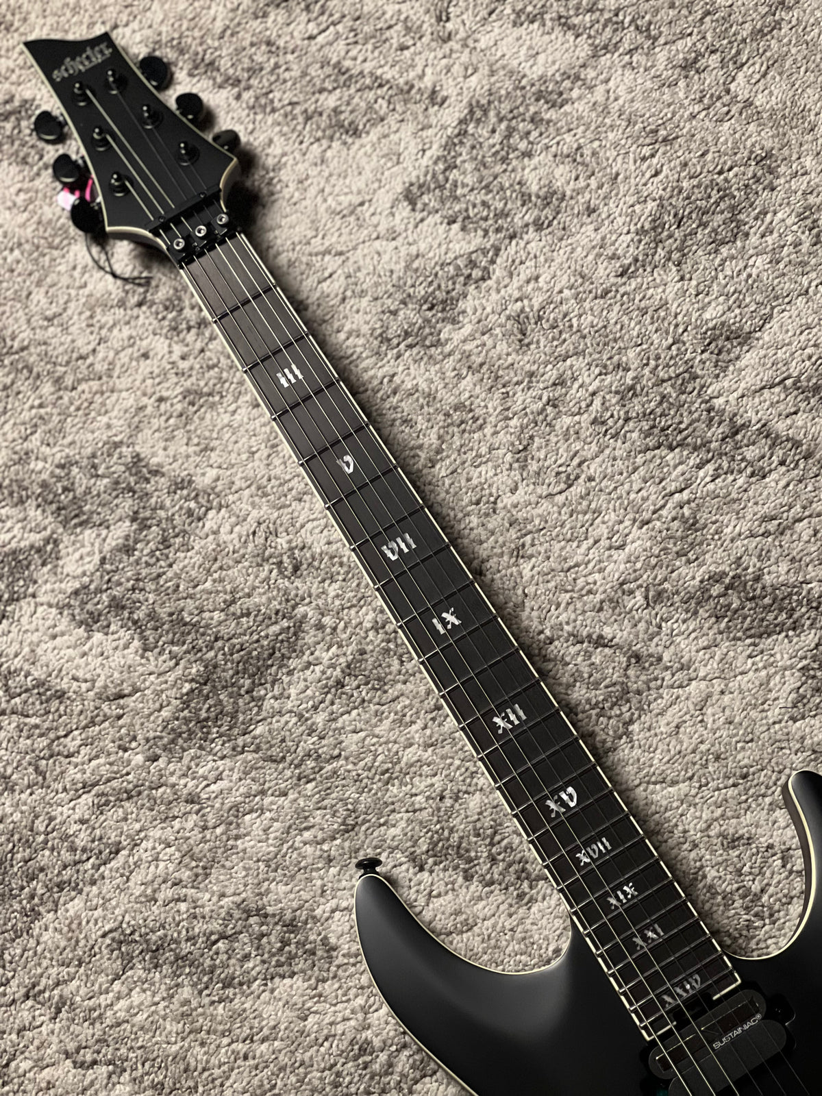 Schecter C-1 FR S SLS Elite Evil Twin - Satin Black