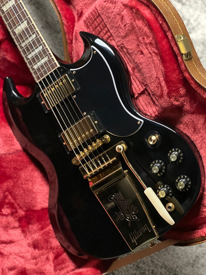 Gibson SG Standard '61 Maestro Vibrola T-Type in Ebony w/Case 232950039