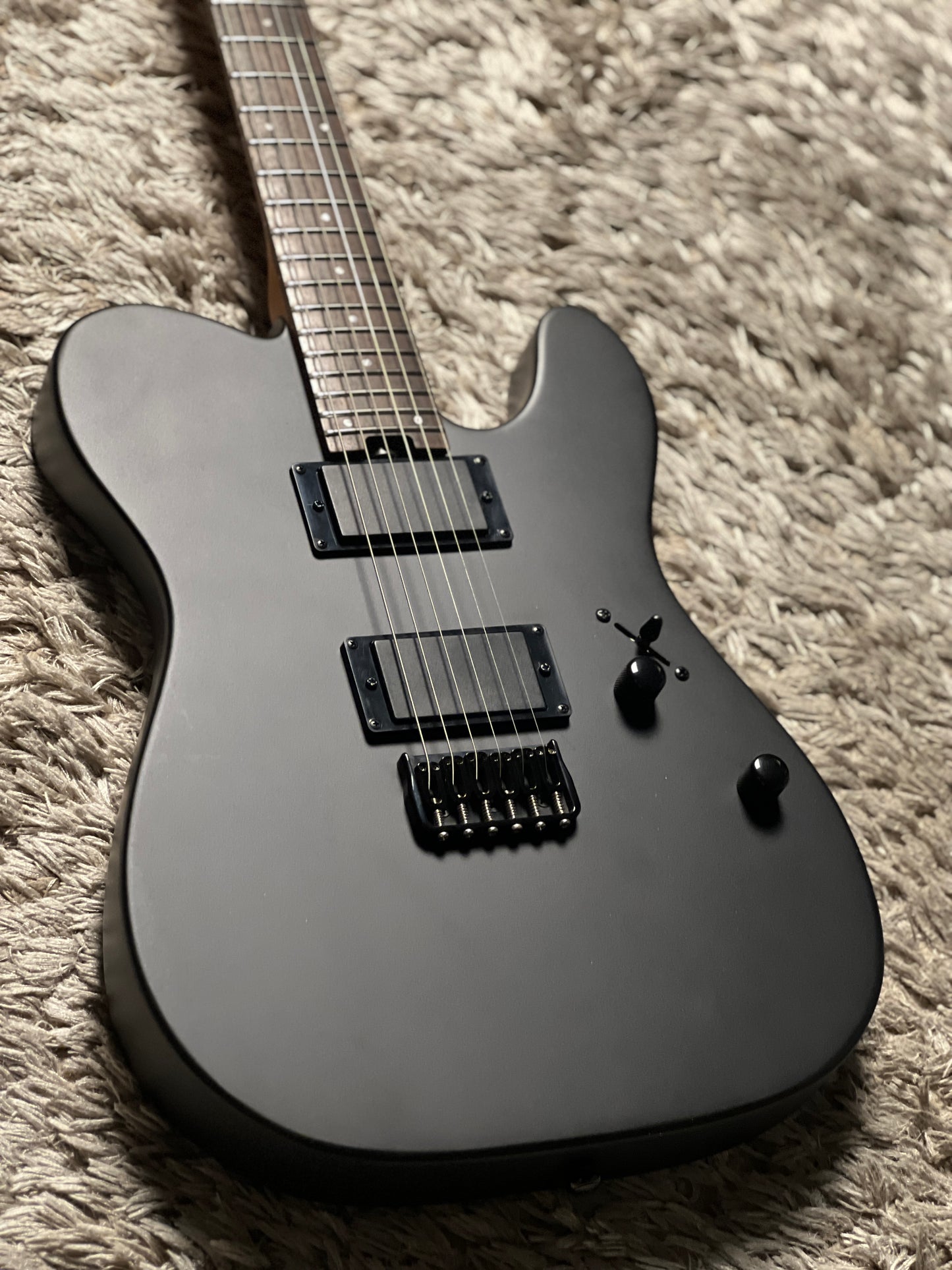 SLX Raven Modern 24 HH Active in Satin Black with Rosewood FB