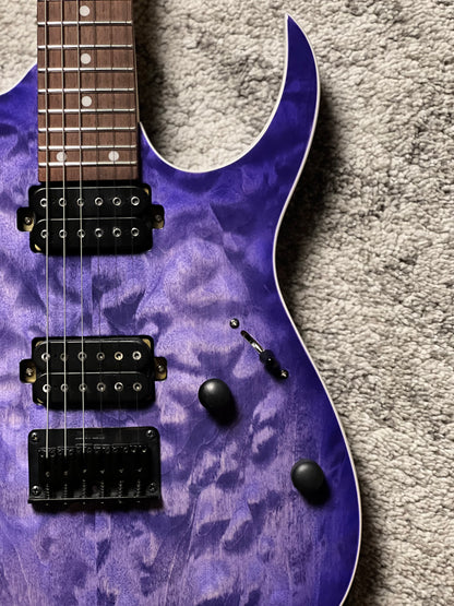 Ibanez RG421QM in Cerulean Blue Burst I260810430 (USED)