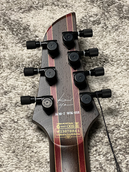 Schecter Keith Merrow KM-7 MK-III Artist in Trans Black Burst W23070061