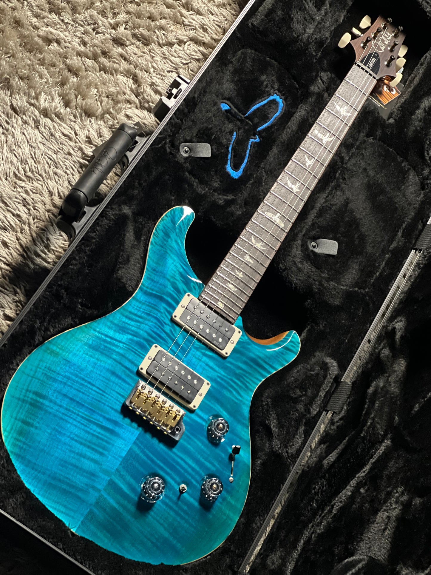 PRS Custom 24 Piezo Carroll Blue 0423841
