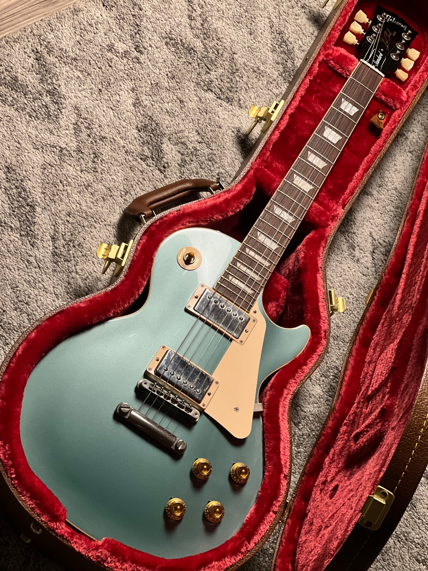 Gibson LP Standard 50s Plain Top in Inverness Green with Case 229830035