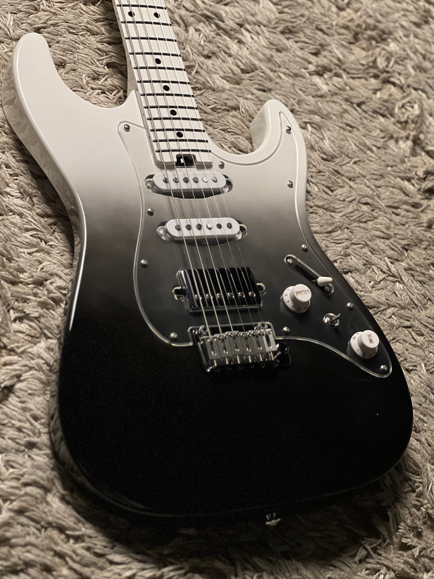 Soloking MS-2 Special in Black Smoke Fade with White Neck Limited Edition