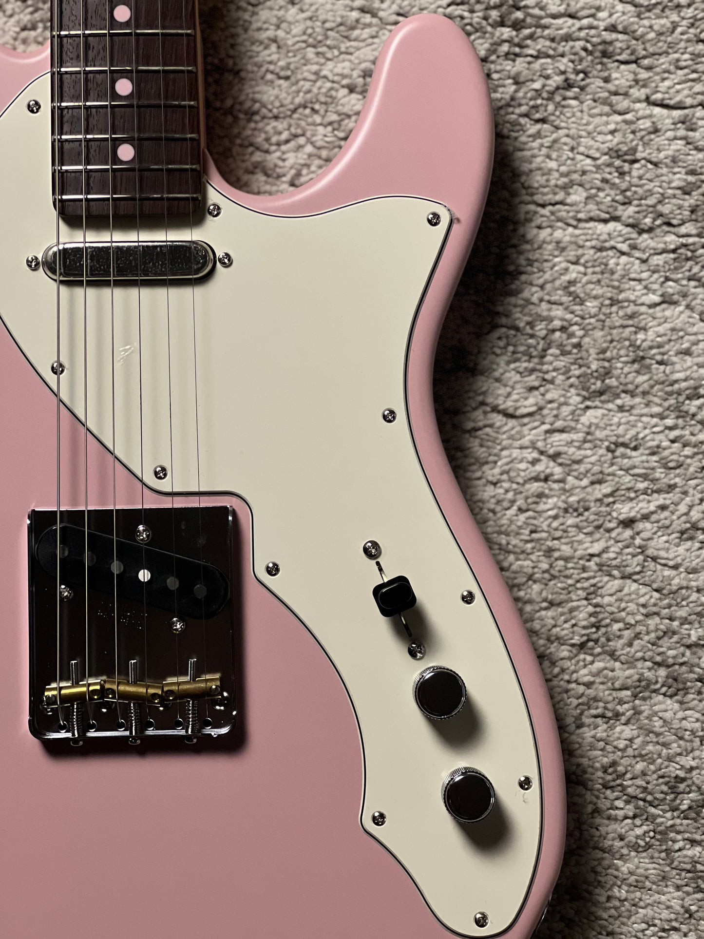 Fender MIJ Limited Kusumi Color Telecaster Thinline with RW FB In Kusumi Pink JD24020695