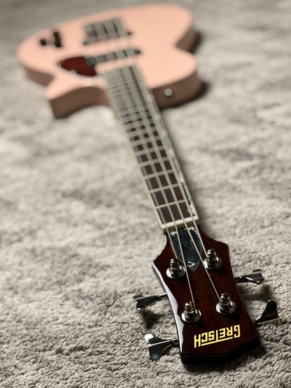 Gretsch Streamliner Jet Club Bass Single-Cut with Laurel FB in Shell Pink