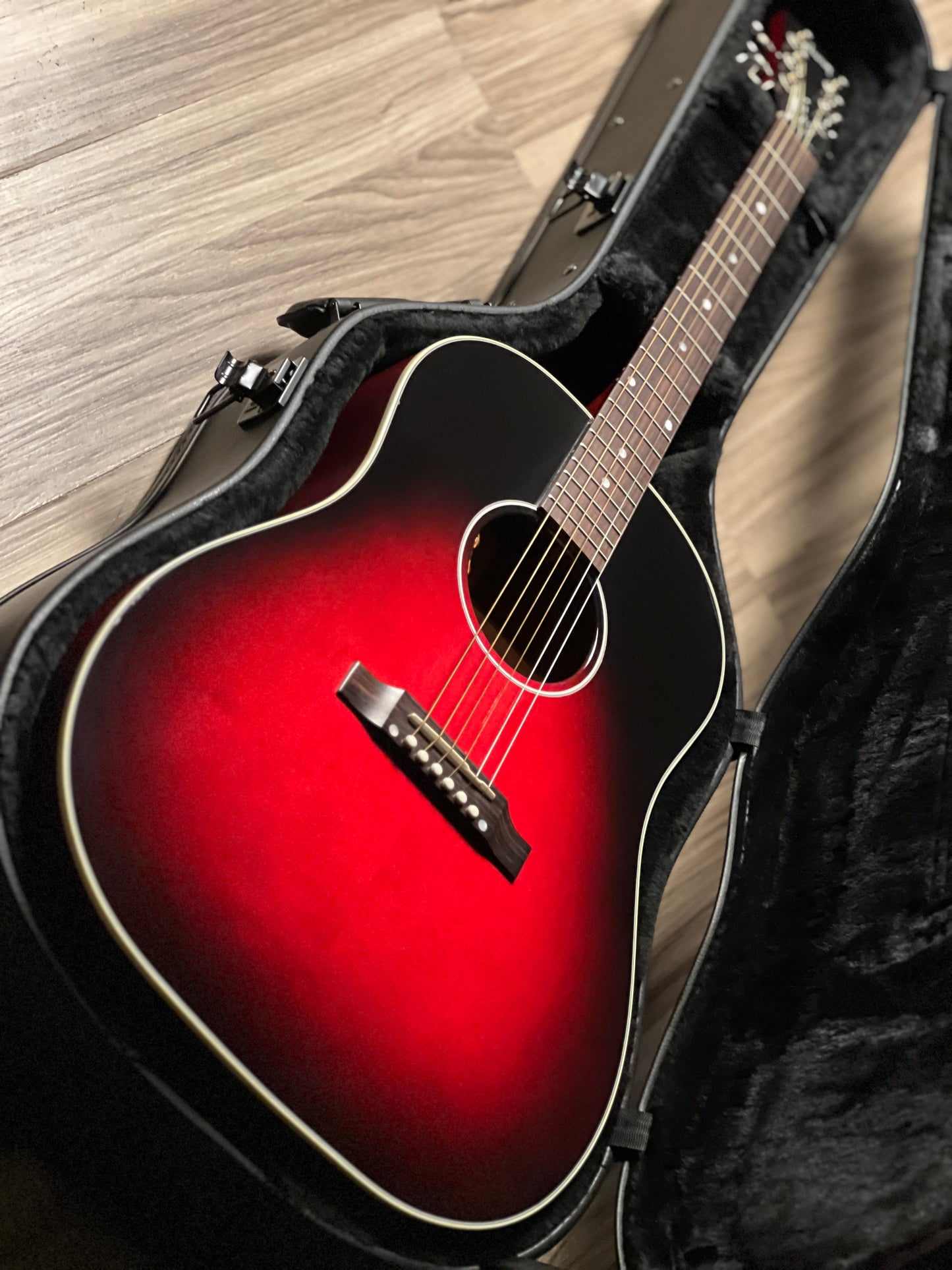 Gibson Slash J-45 in Vermillion Burst w/ Case