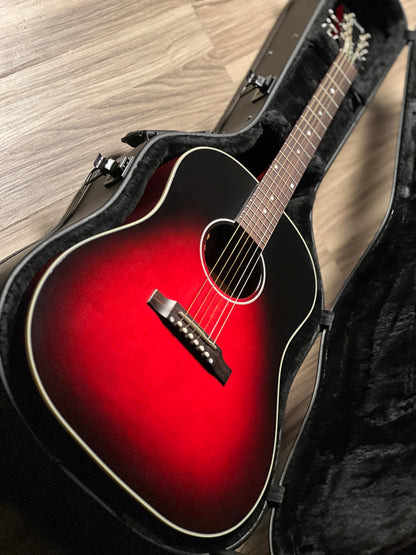 Gibson Slash J-45 in Vermillion Burst w/ Case