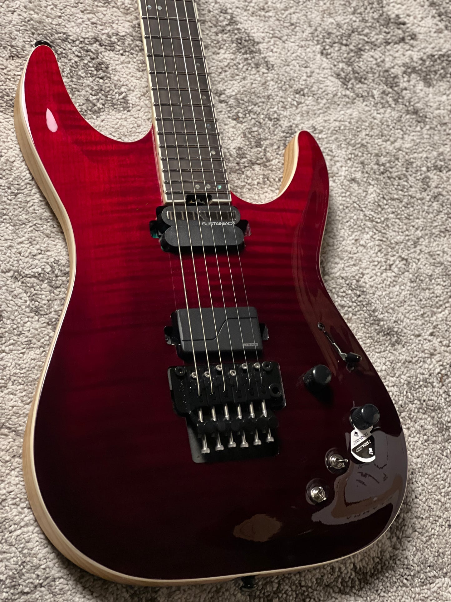 Schecter C-1 FR S SLS Elite in Blood Burst W24111229