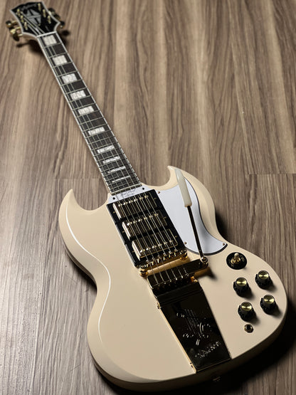 Epiphone SG Custom - 3 Pickup with Maestro in Classic White