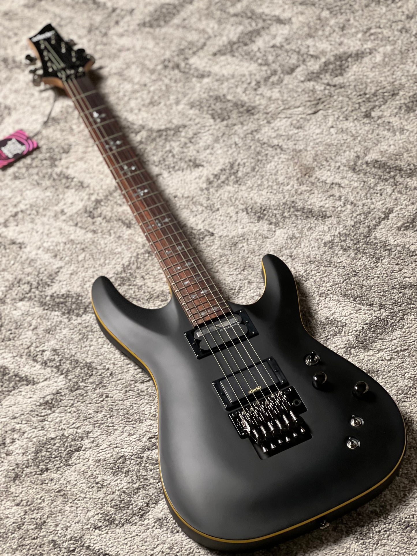 Schecter Demon-6 FR-S in Aged Black Satin