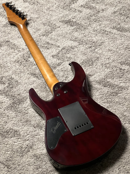 Dhatarattha Custom DST HH Quilt in Charcoal Feather with Rosewood FB