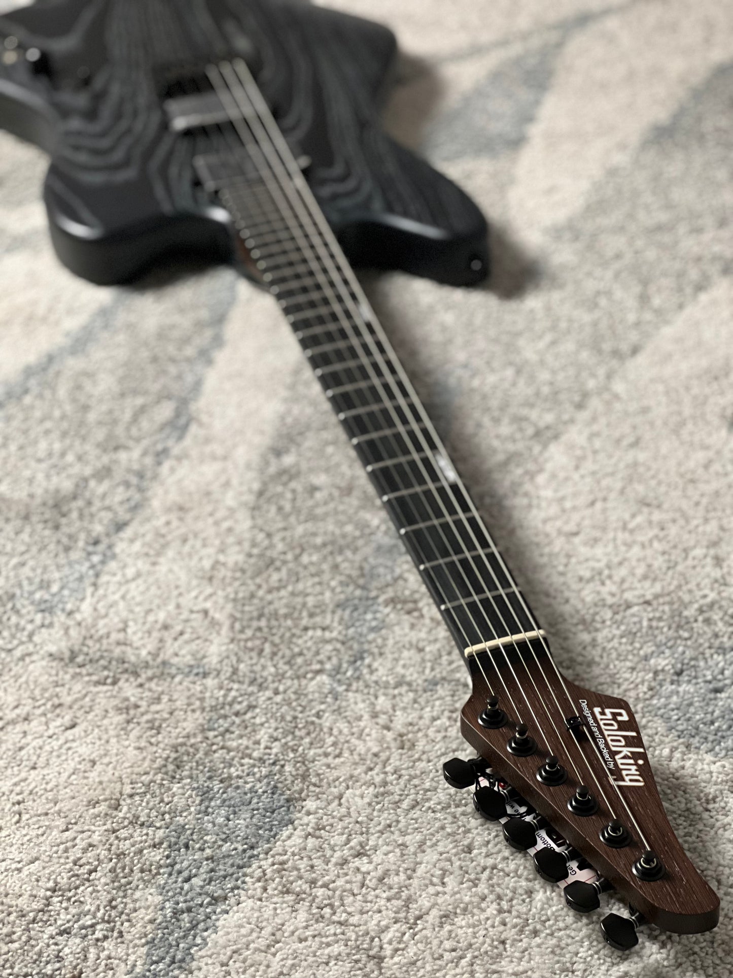 Soloking MJM-1 Custom HH with Fishman Fluence and Wenge Neck in Driftwood Black